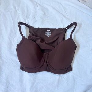 Skims fits everybody back smoother bra cocoa brown color size 32DD